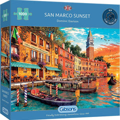 Gibsons San Marco Sunset Jigsaw Puzzle (1000 Pieces)