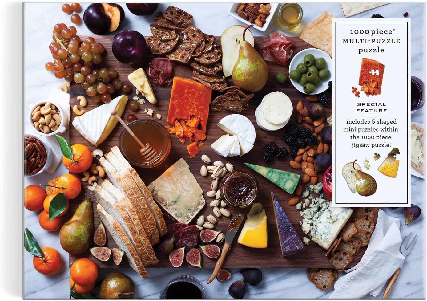 Galison Art of the Cheeseboard Multi Puzzle Jigsaw Puzzle Jigsaw Puzzle (1000 Pieces)