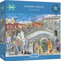 Gibsons Ha'penny Bridge Jigsaw Puzzle (1000 Pieces)