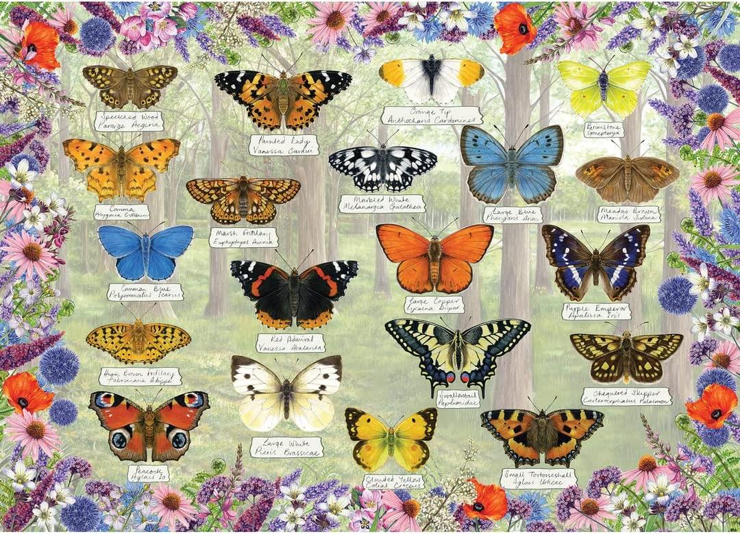 Gibsons Beautiful Butterflies Jigsaw Puzzle (1000 Pieces)