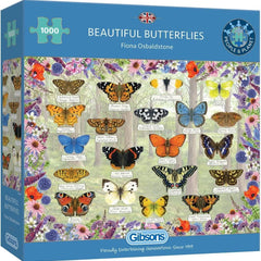 Gibsons Beautiful Butterflies Jigsaw Puzzle (1000 Pieces)