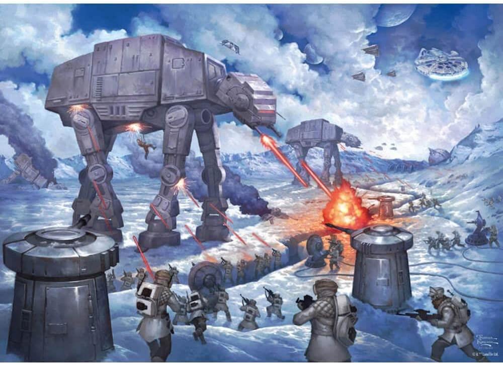Schmidt Kinkade Star Wars The Battle of Hoth Jigsaw Puzzle (1000 Pieces)