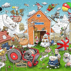 Christmas at Chaos Farm - Chaos no. 1 Jigsaw Puzzle (500 Pieces)