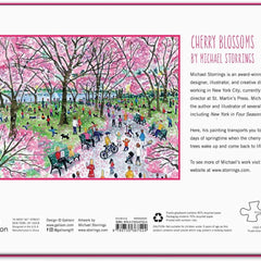 Galison Cherry Blossoms, Michael Storrings Jigsaw Puzzle (1000 Pieces)