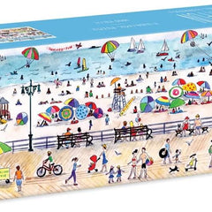 Galison Summer Fun, Michael Storrings Panorama Jigsaw Puzzle (1000 Pieces)