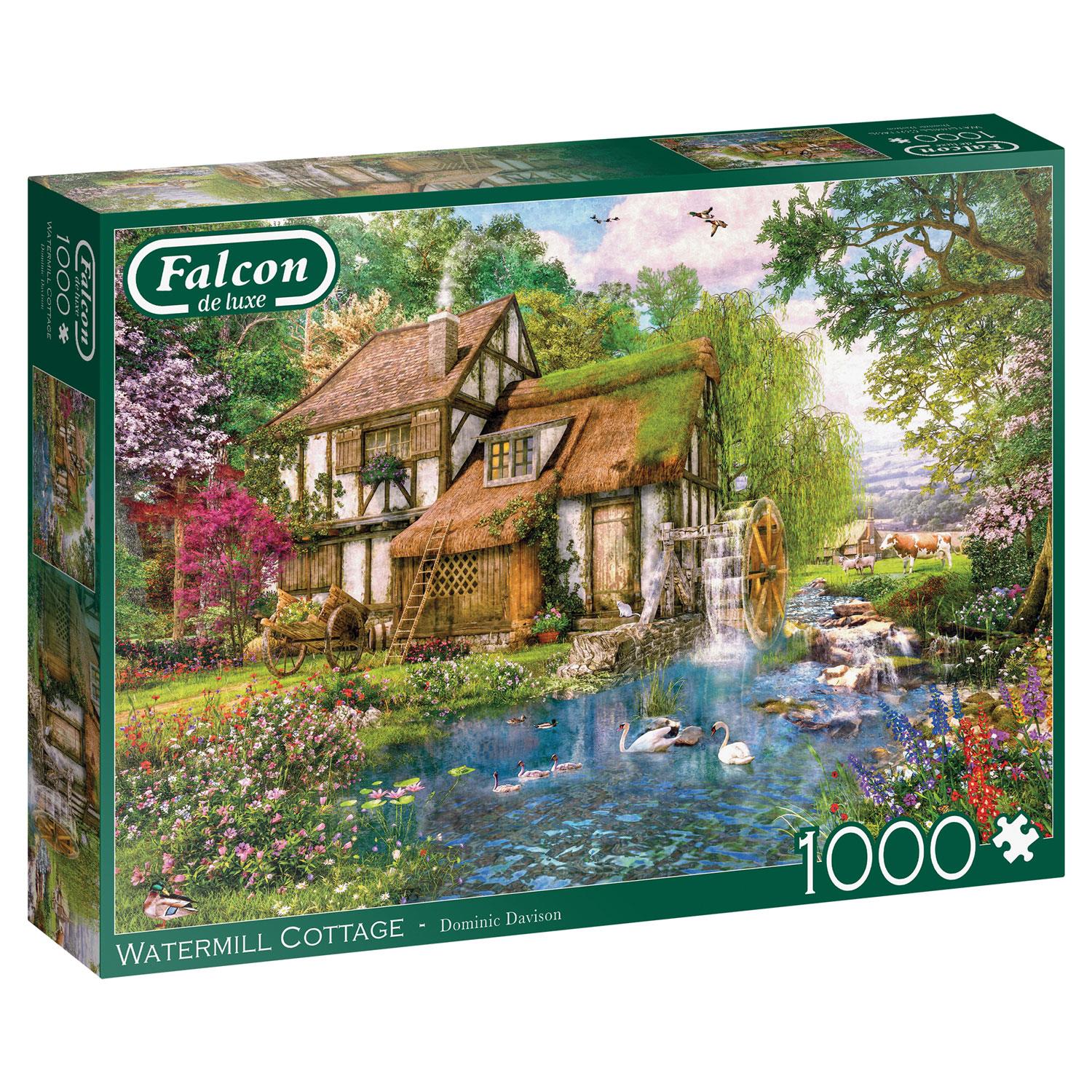 Falcon Deluxe Watermill Cottage Jigsaw Puzzle (1000 Pieces) – Pdk