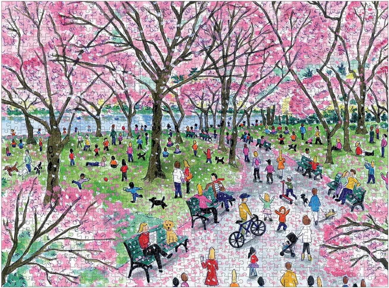 Galison Cherry Blossoms, Michael Storrings Jigsaw Puzzle (1000 Pieces)