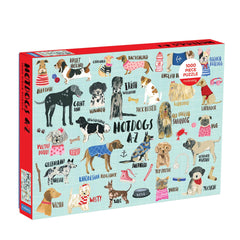 Galison Hot Dogs A-Z Jigsaw Puzzle (1000 Pieces)