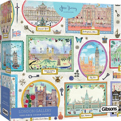 Gibsons London Gallery, White Logo Jigsaw Puzzle (1000 Pieces)