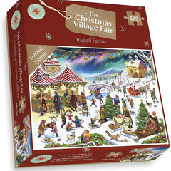 Christmas Village Fair - Rudolf Farkas Jigsaw Puzzle (500 Pieces)