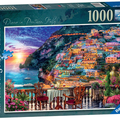 Ravensburger Dinner in Positano Italy Jigsaw Puzzle (1000 Pieces)